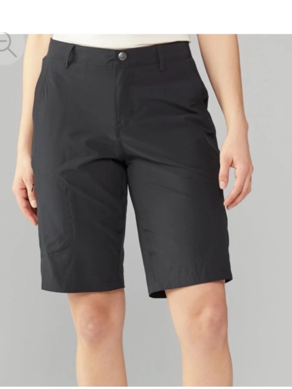 REI Women’s Black Performance Shorts 11” inseam Hiking Water Resistant EUC